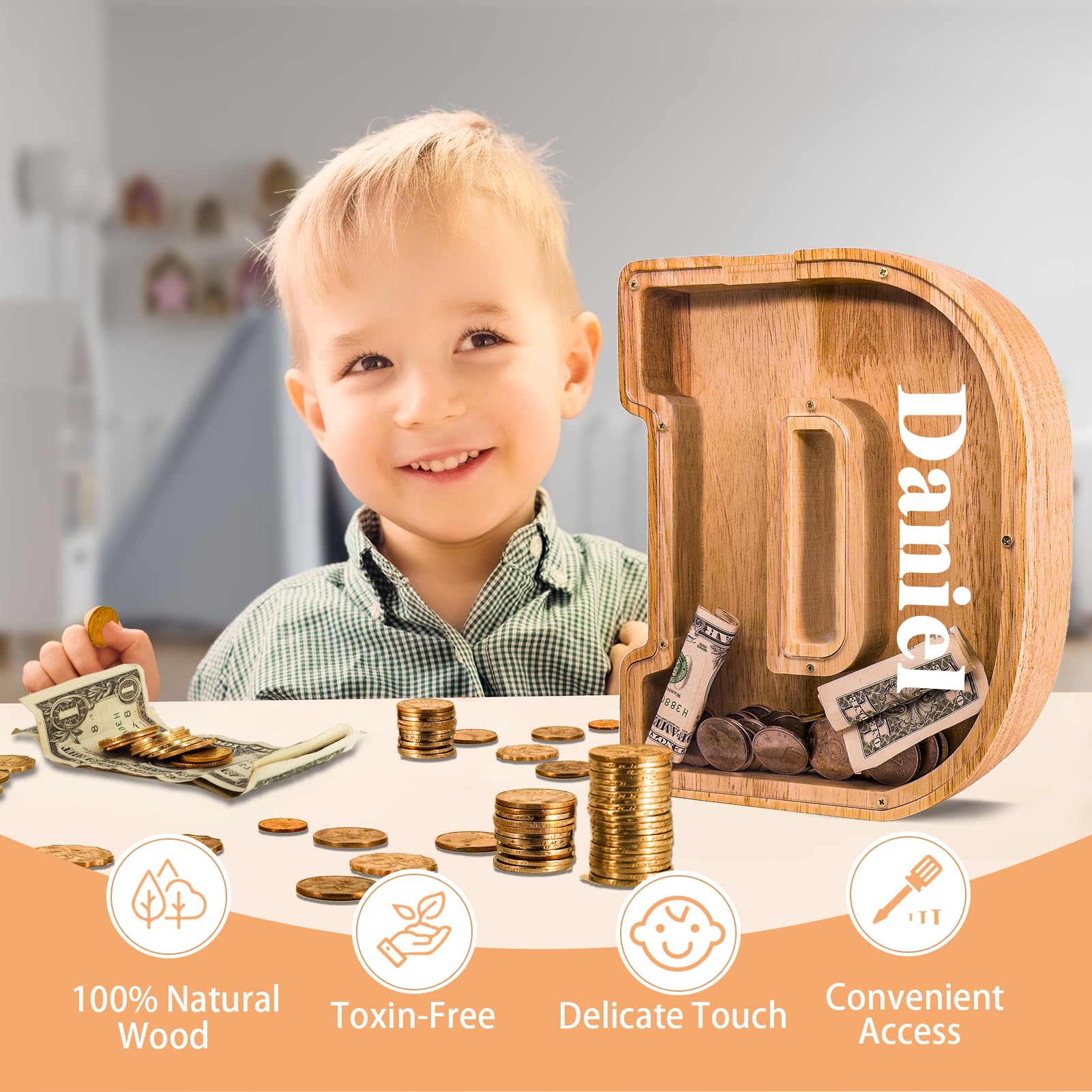 JOOMLAFLY initial piggy bank customization for engraving and personal messages
