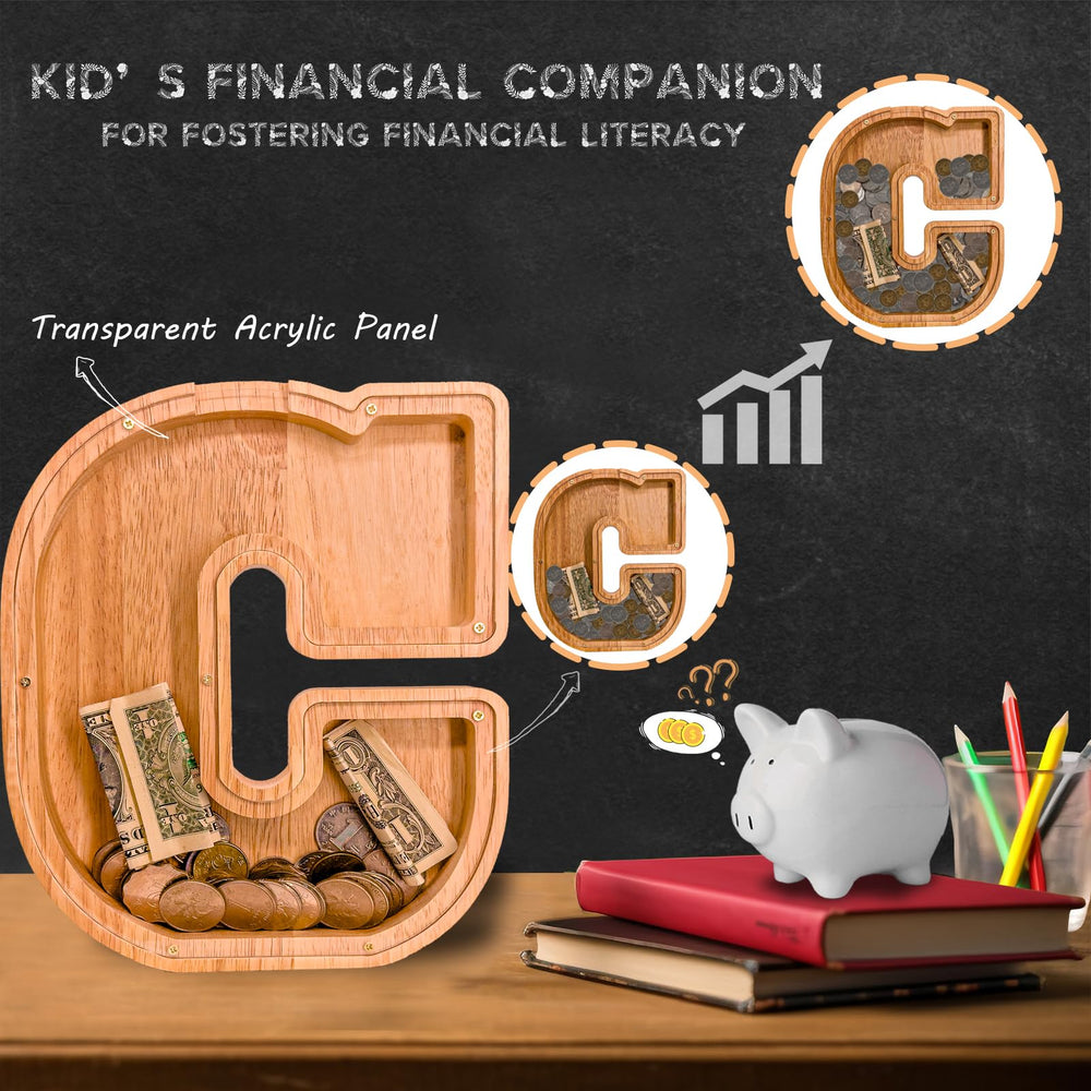 JOOMLAFLY transparent panel tracks savings for kids