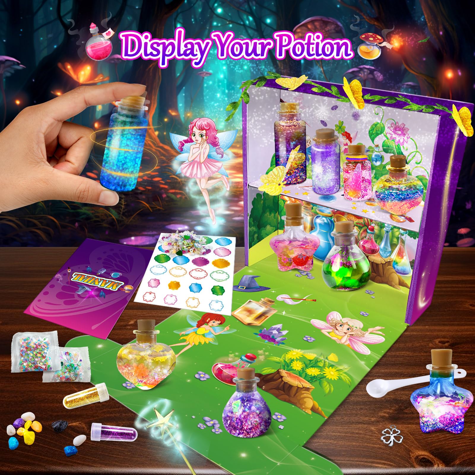 JOPSHEEN Potion Kit includes 6 recipes for creative experimentation and play.