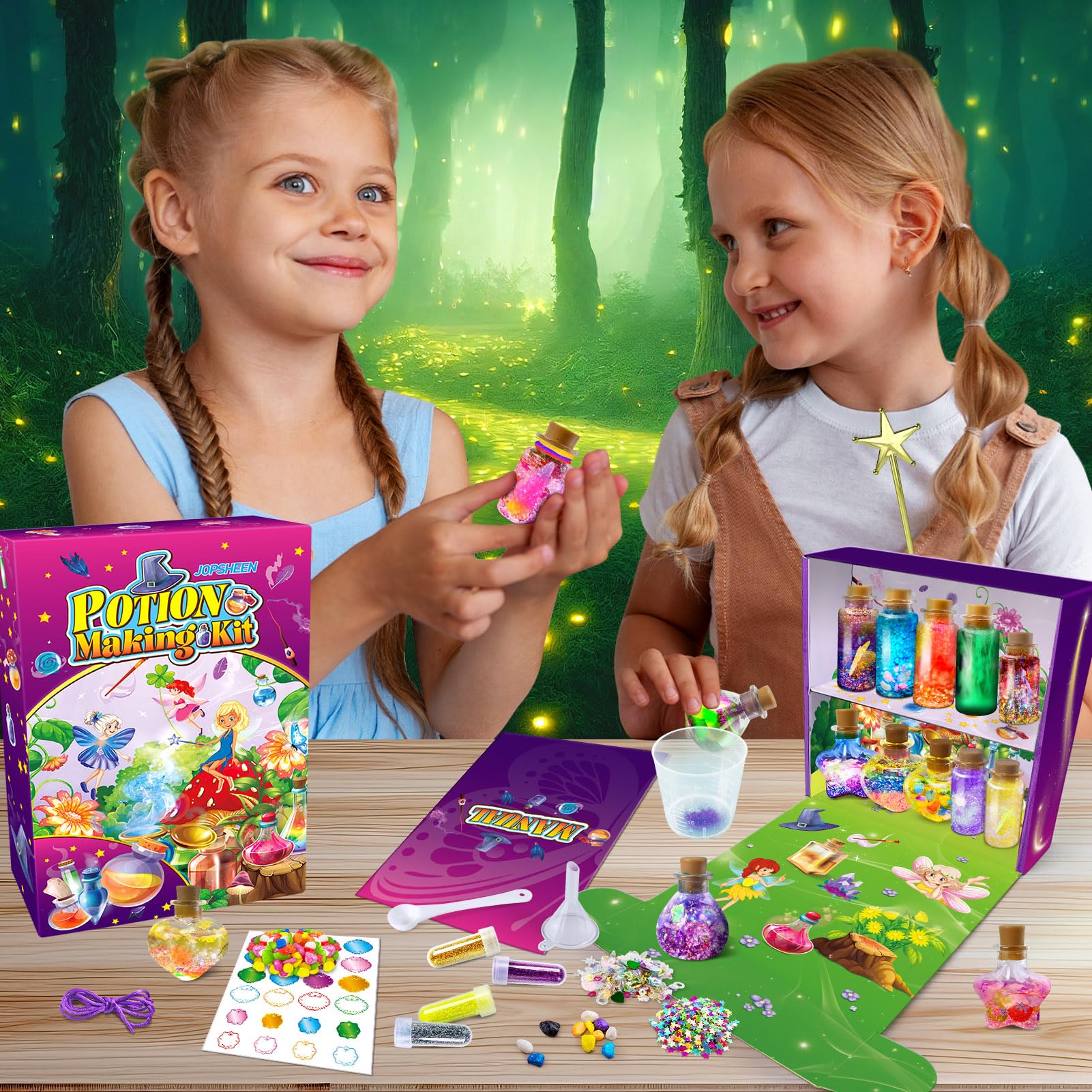 JOPSHEEN Potion Kit blank labels for naming and personalizing creations.