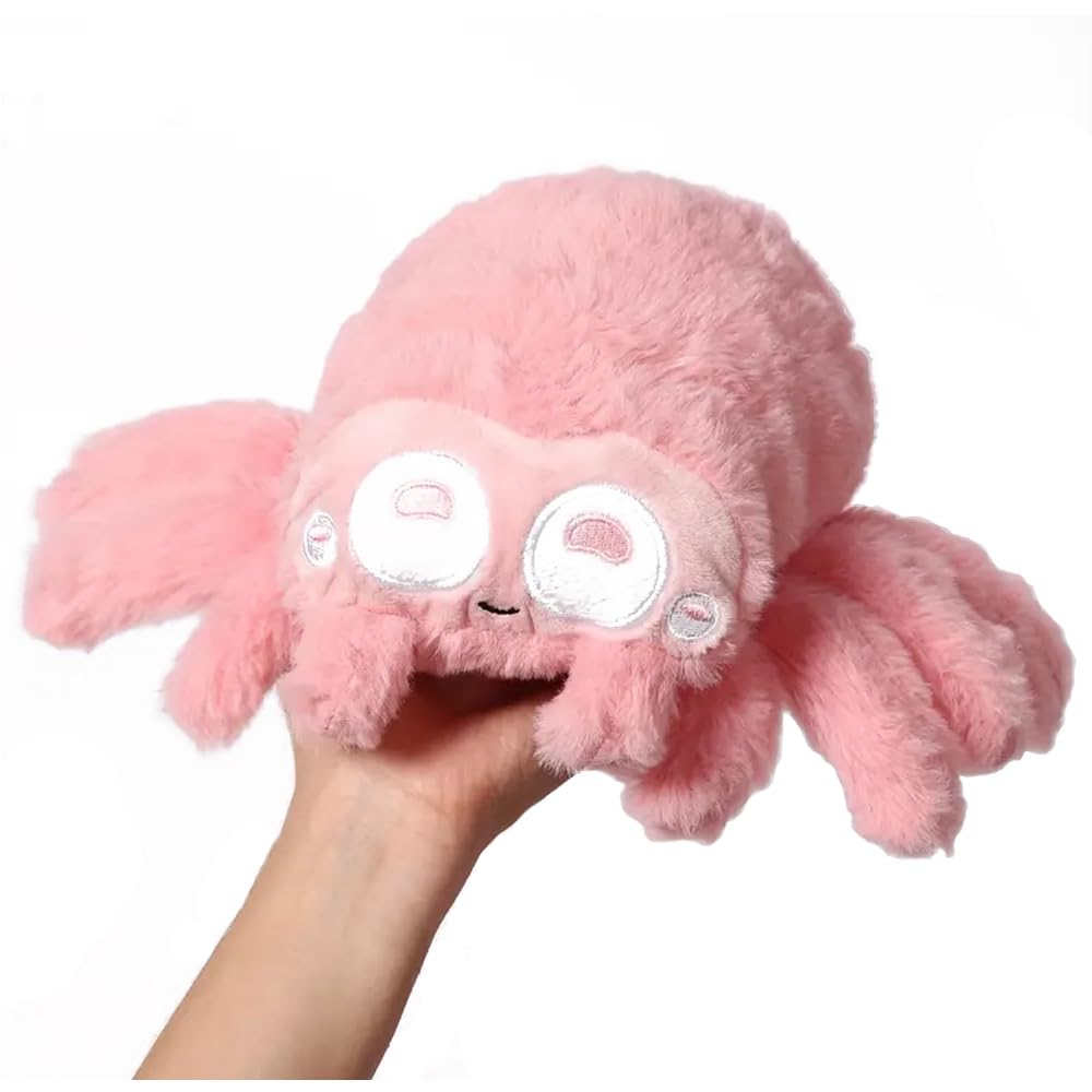 Jorkei Spider Plush Toy face close-up showing soft fur for cozy play