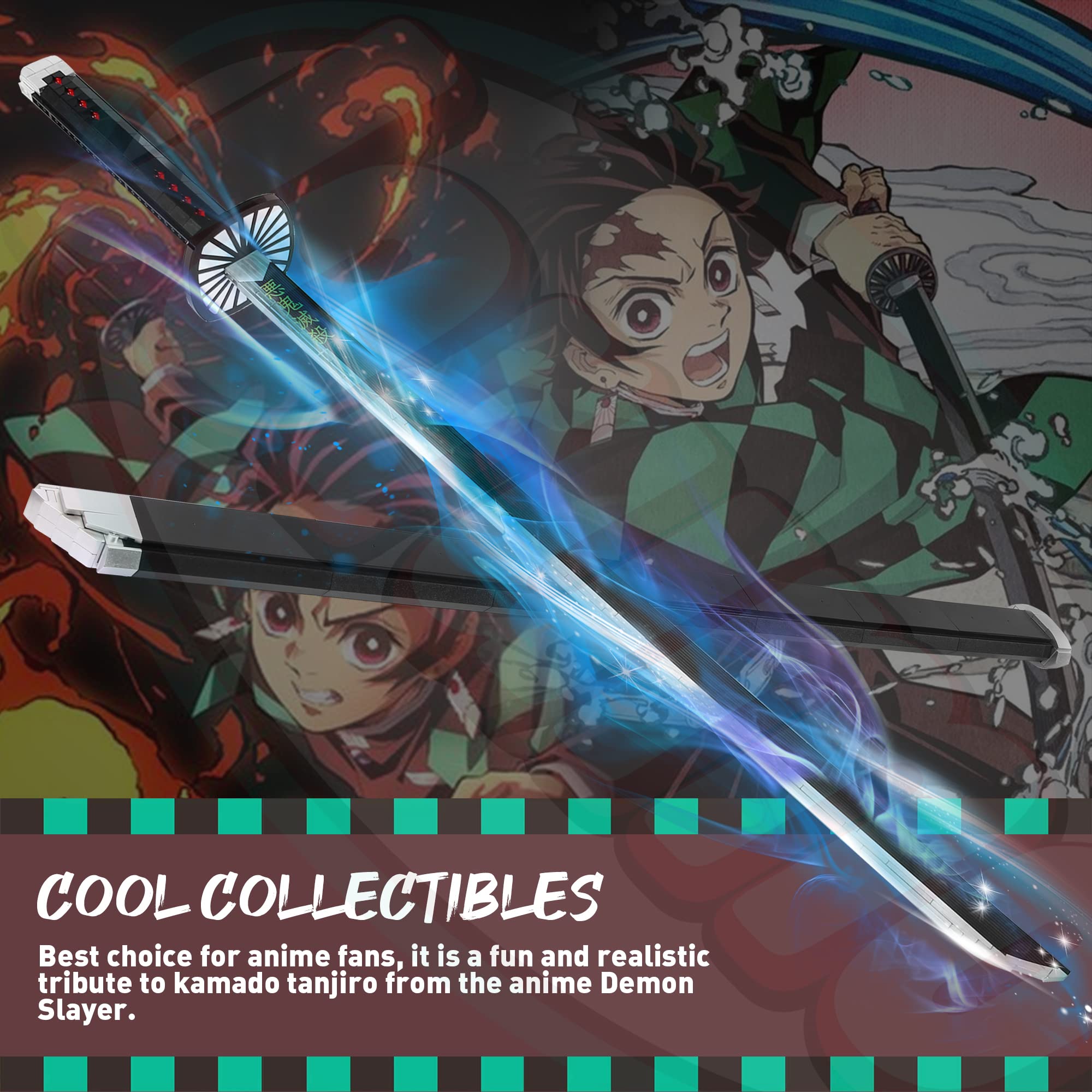 Jorumo building-block sword with 759 pieces offers hands-on assembly and creativity.
