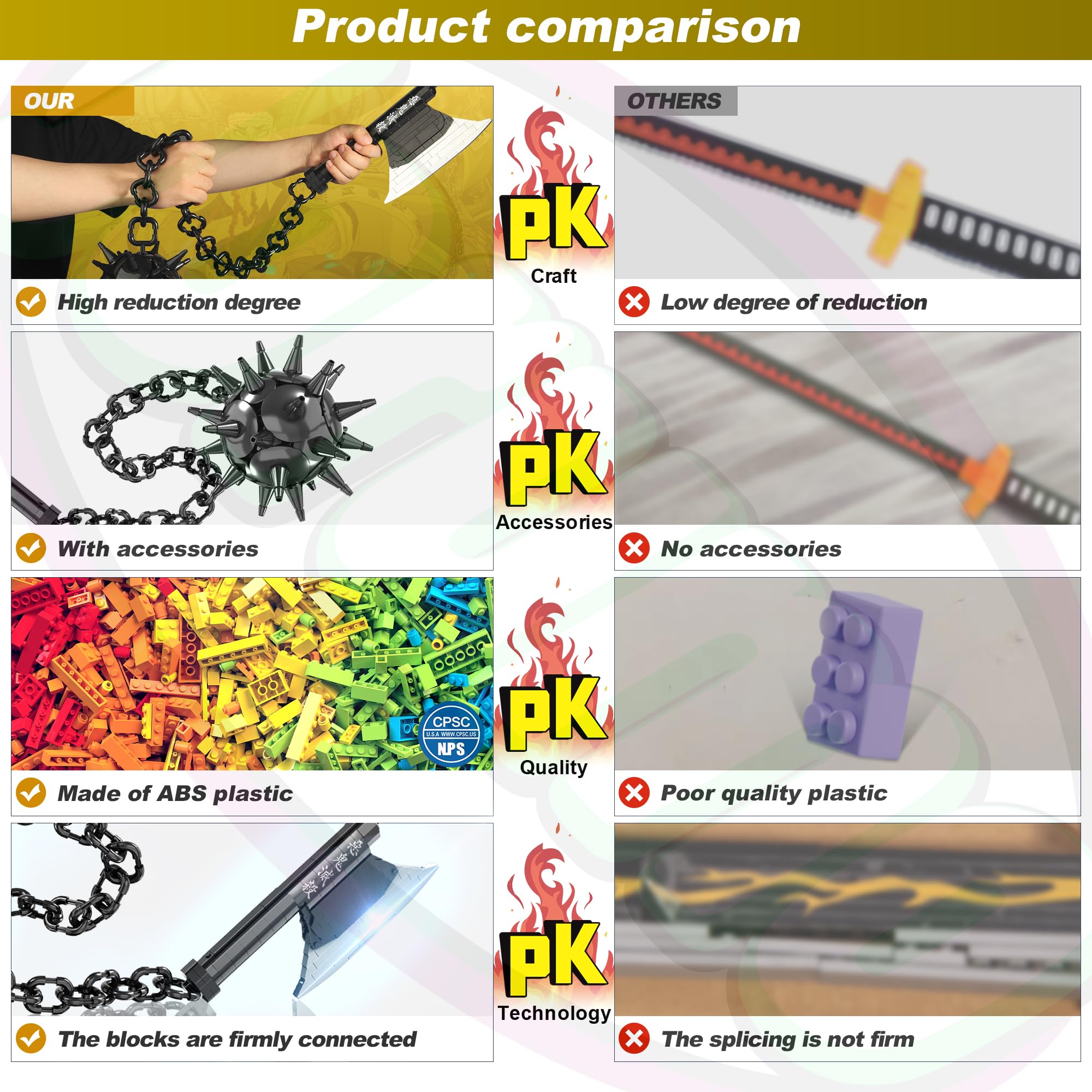 Jorumo Gyomei sword build instructions show precise brick connections for durability.
