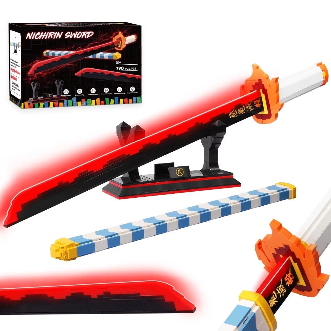 Jorumo Rengoku sword build set blade close-up shows authentic cosplay design