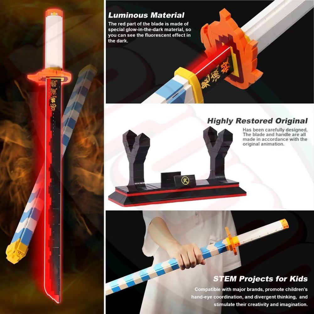 Jorumo 27-inch sword on stand for a display-ready cosplay setup