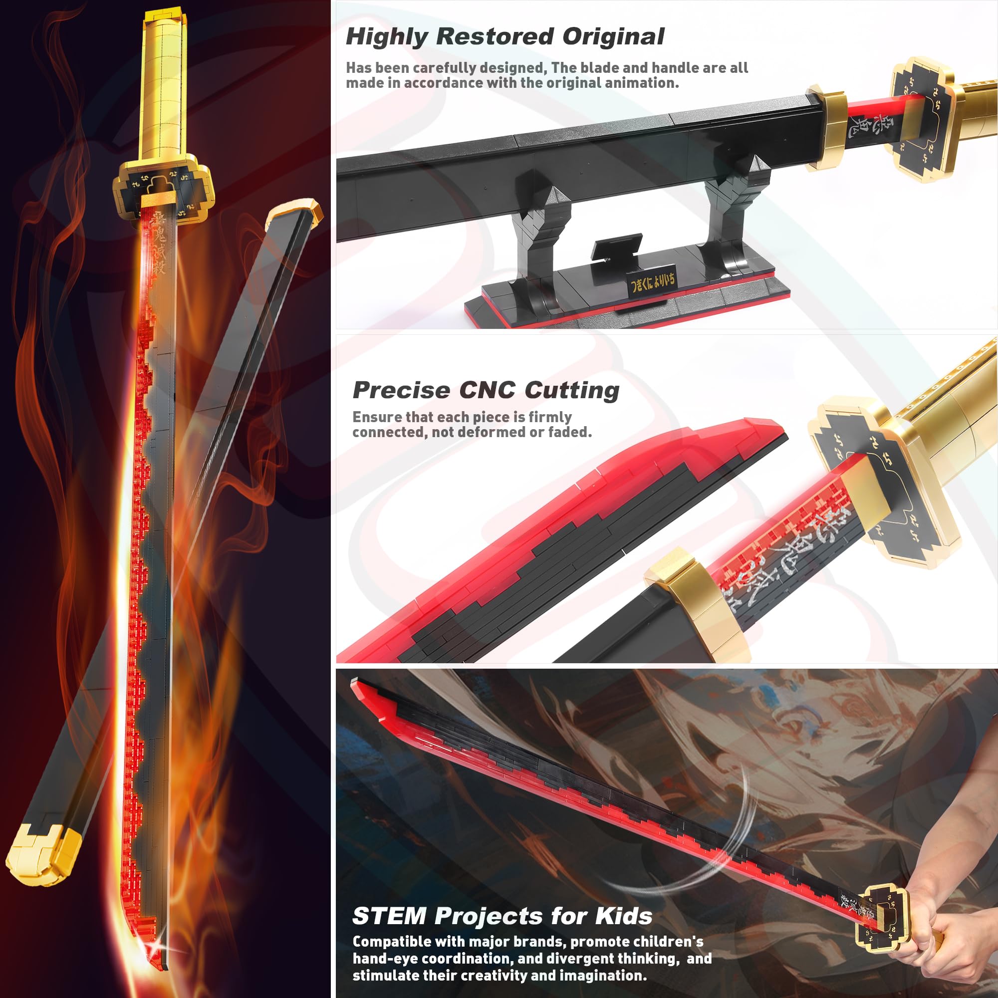 Jorumo sword building set assembly guide aids kid friendly construction