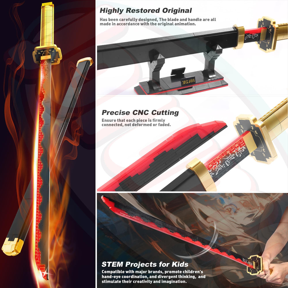 Jorumo sword building set assembly guide aids kid friendly construction