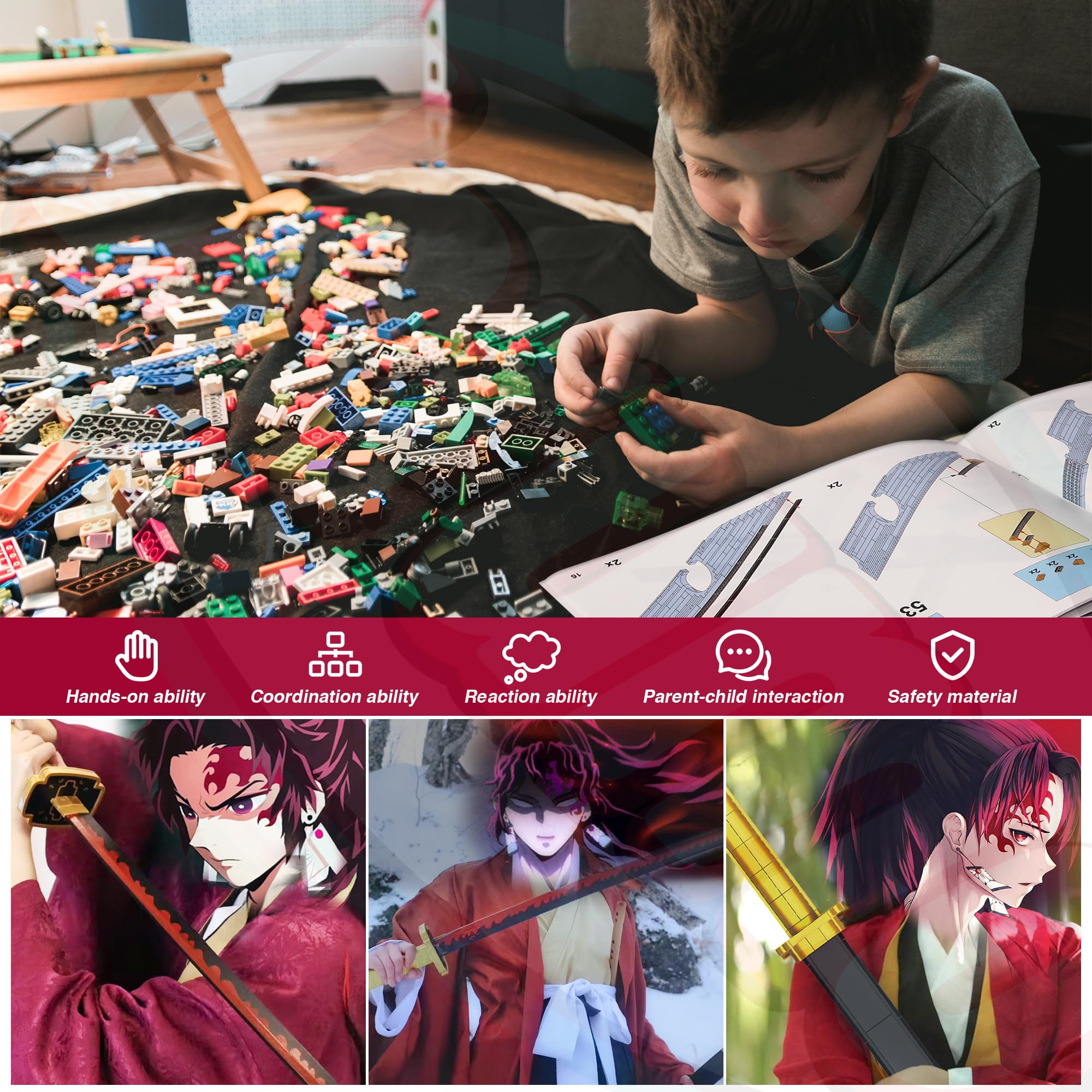 Jorumo block kit for collectors and anime fans
