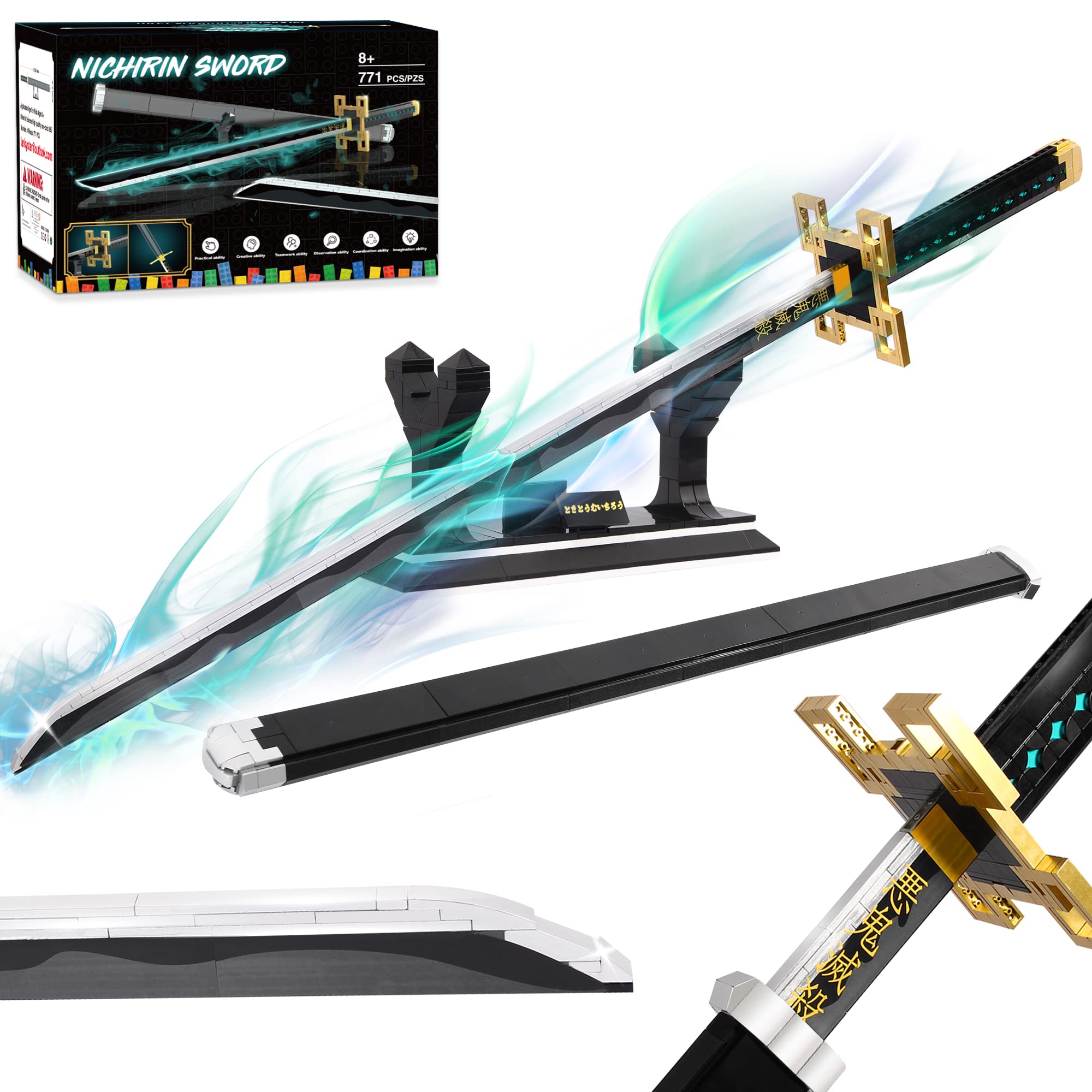 Jorumo Tokitou Muichirou sword blade with authentic anime detail for display.