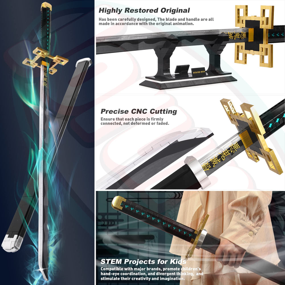 Jorumo sword stand provides stable hands-free exhibition at home.