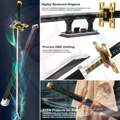 Jorumo sword stand provides stable hands-free exhibition at home.