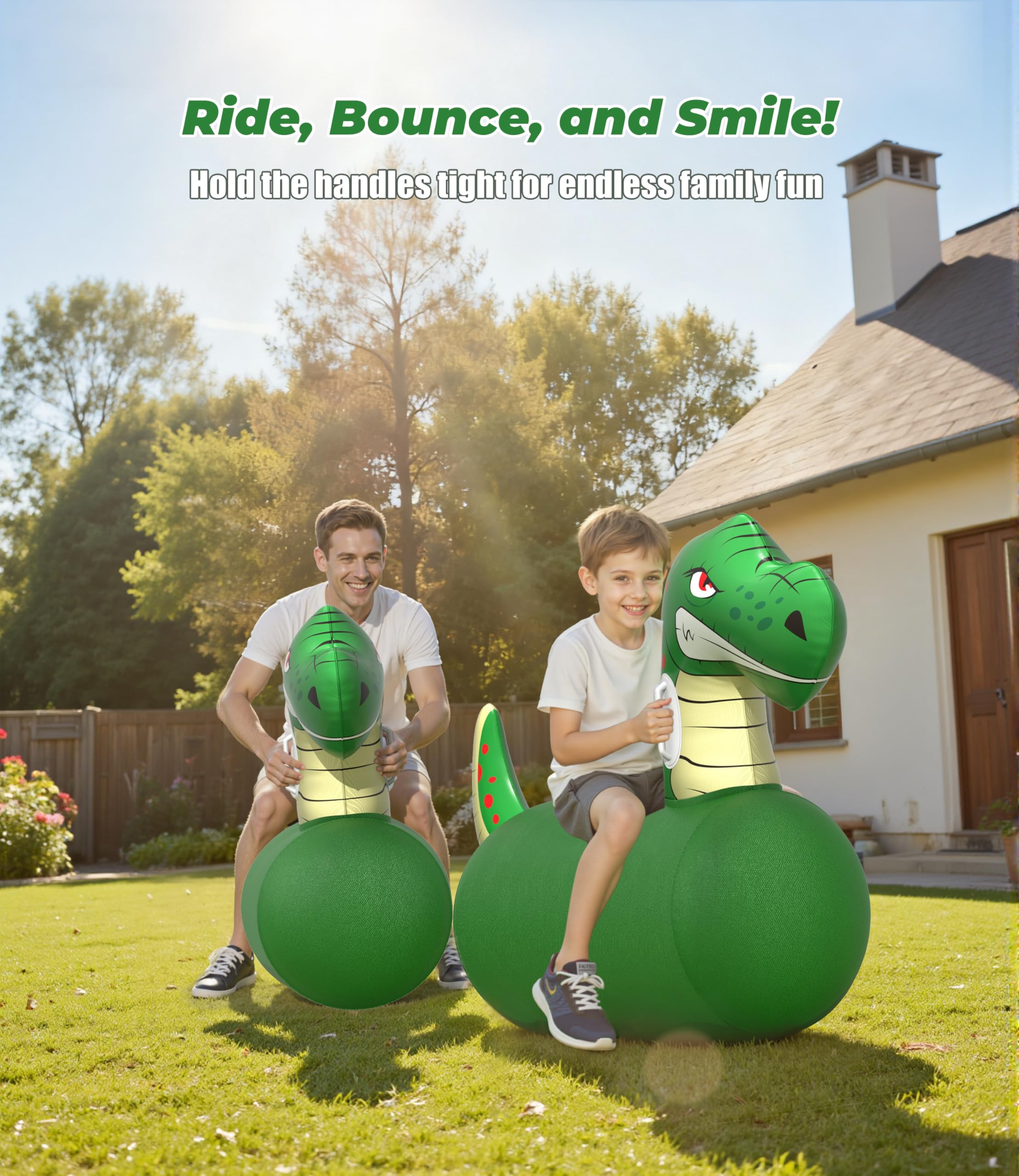 JOSEN 2-pack Dinosaur Hopper – ideal for sharing family play and party activities.