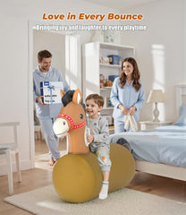 JOSEN bouncy horse supports up to 220 lbs for group-friendly fun