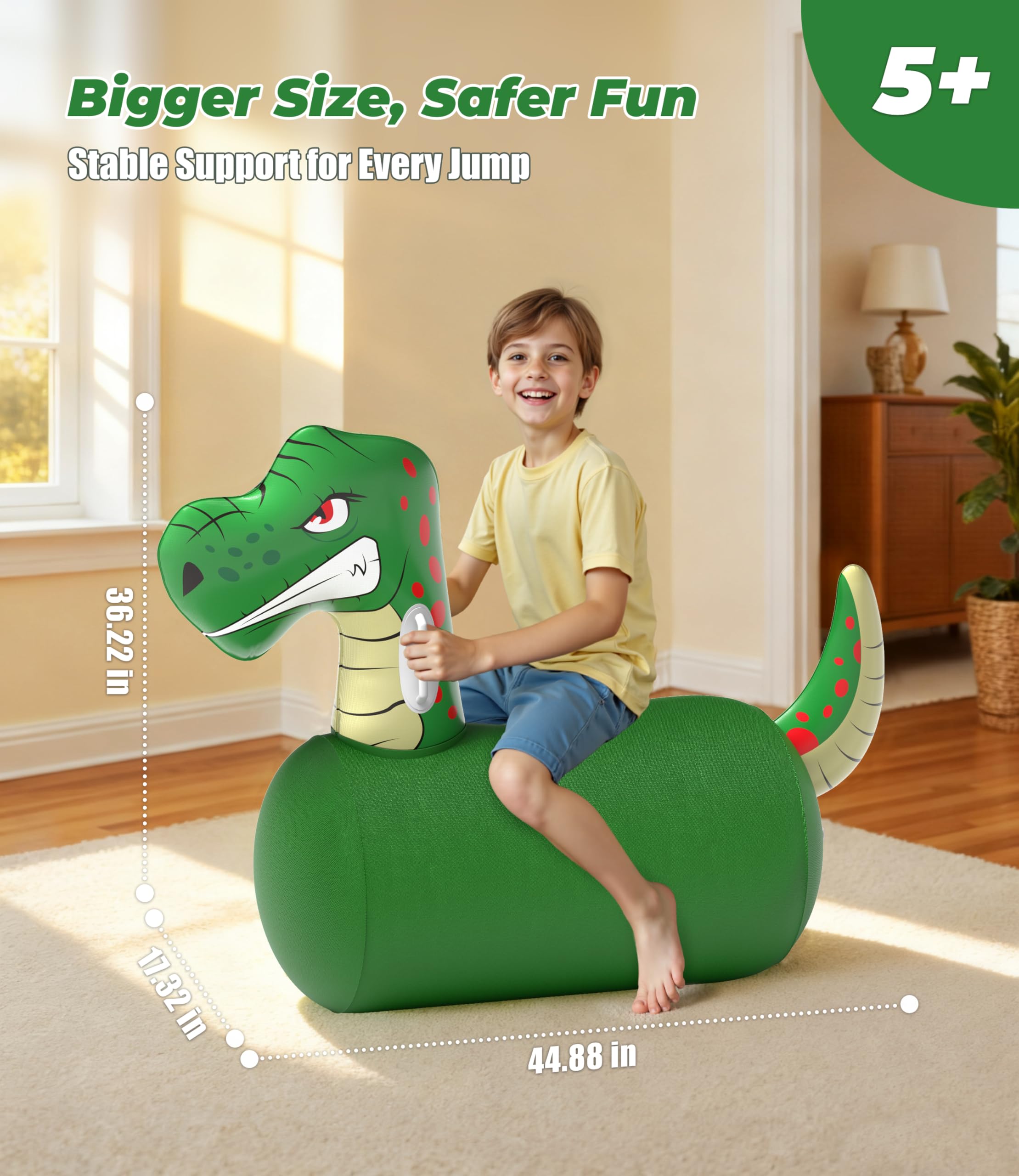 JOSEN Dinosaur Hopper ergonomic saddle supports proper posture during jumps