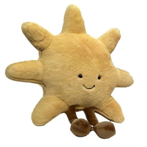 Joson sun-shaped plush toy complements kids' bedroom decor