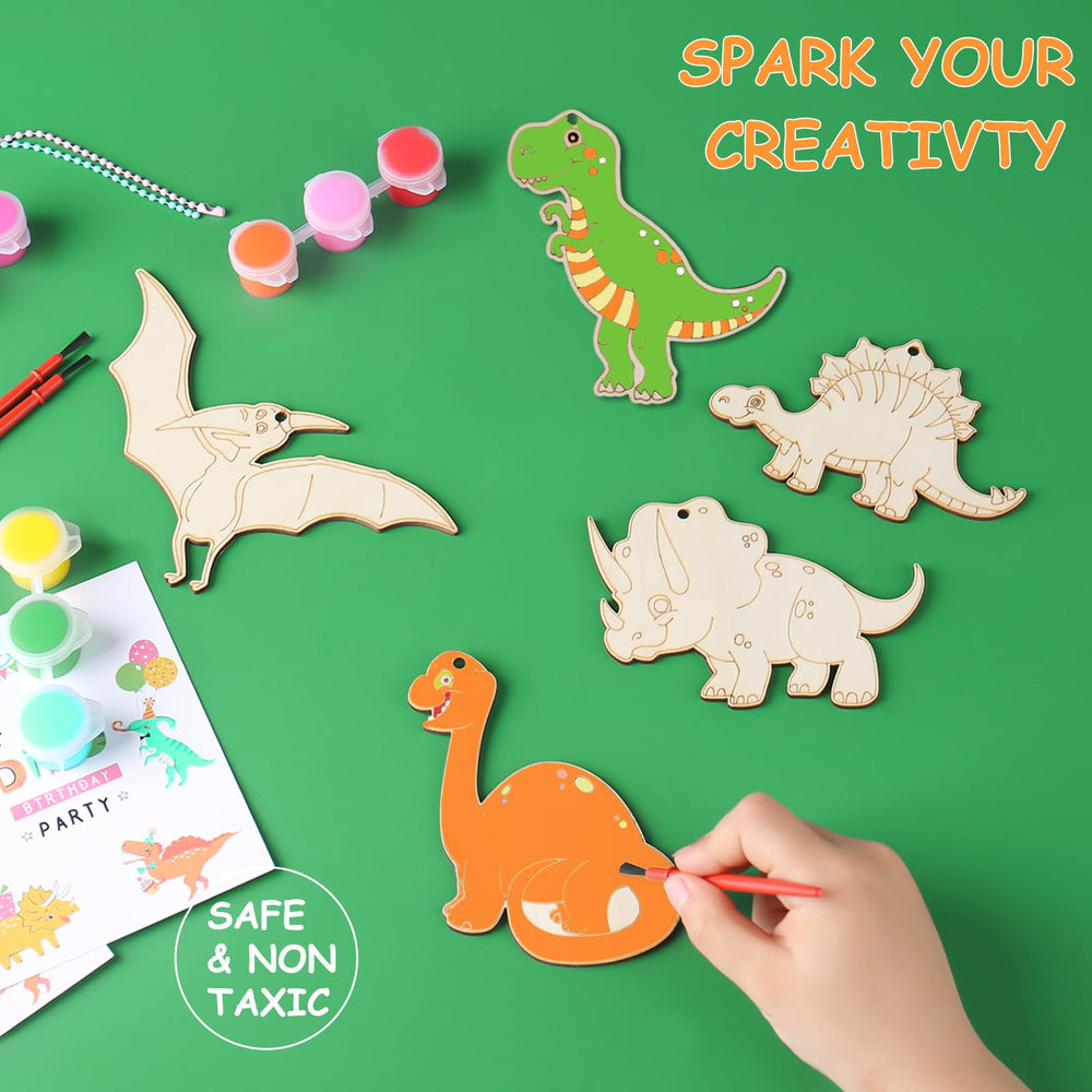 JOTIKO dinosaur paint kit colors and cards teach names and traits through interactive art.