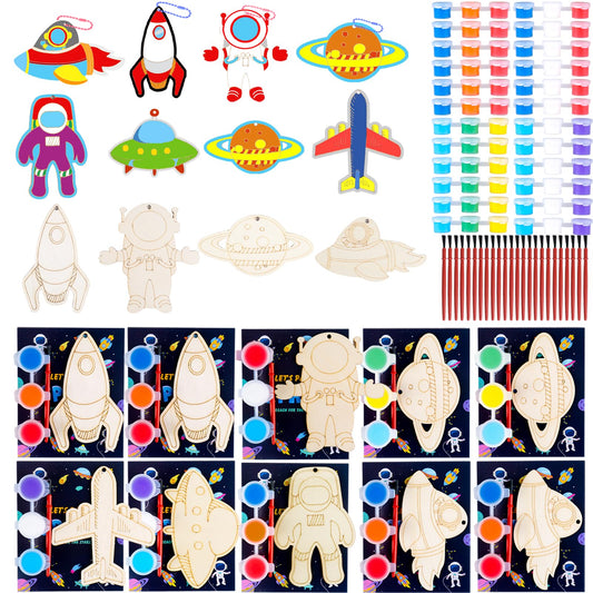 JOTIKO space keychain rocket design for kids to personalize backpacks with a bright motif