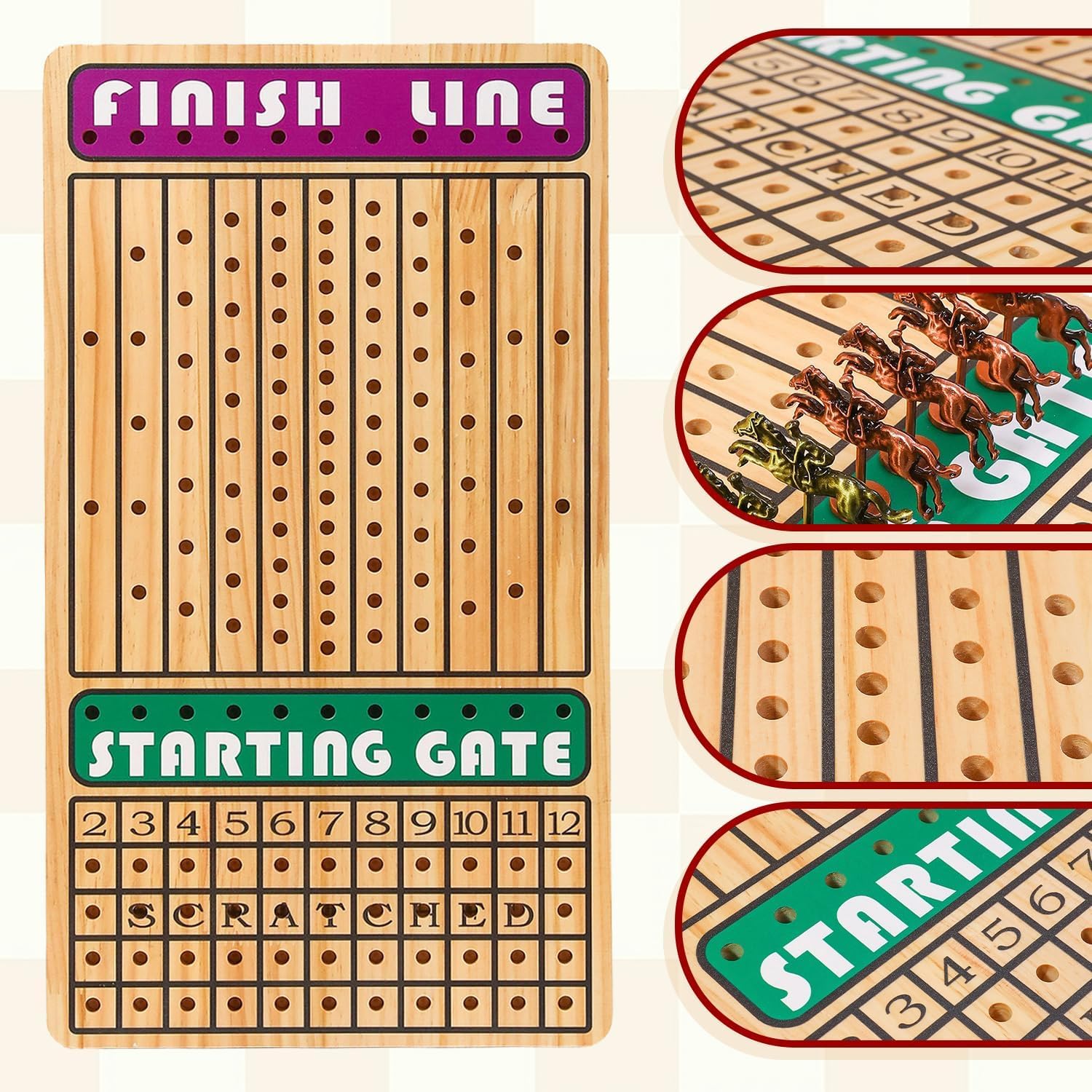 JOTOETYYS waterproof thickened wood board stands up to play