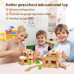 Jovi-mindly Notchies blocks feature detailed designs for imaginative play and problem solving.
