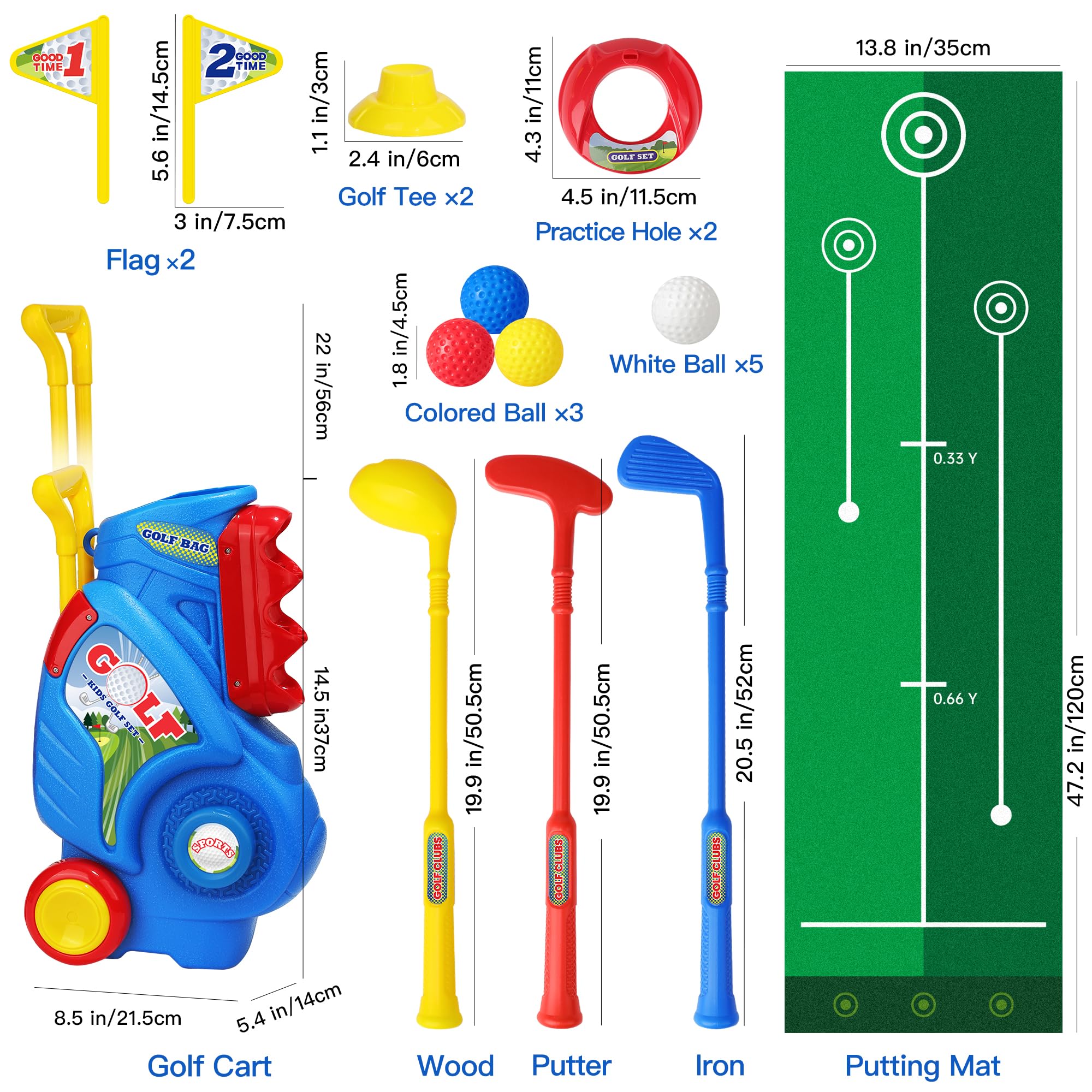 Jovizo tees and flags create clear targets for kids.