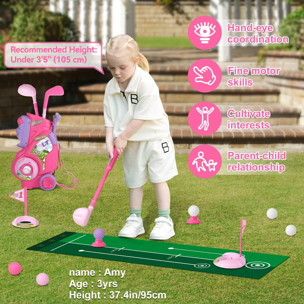 Jovizo golf tees included for practice and target sessions.
