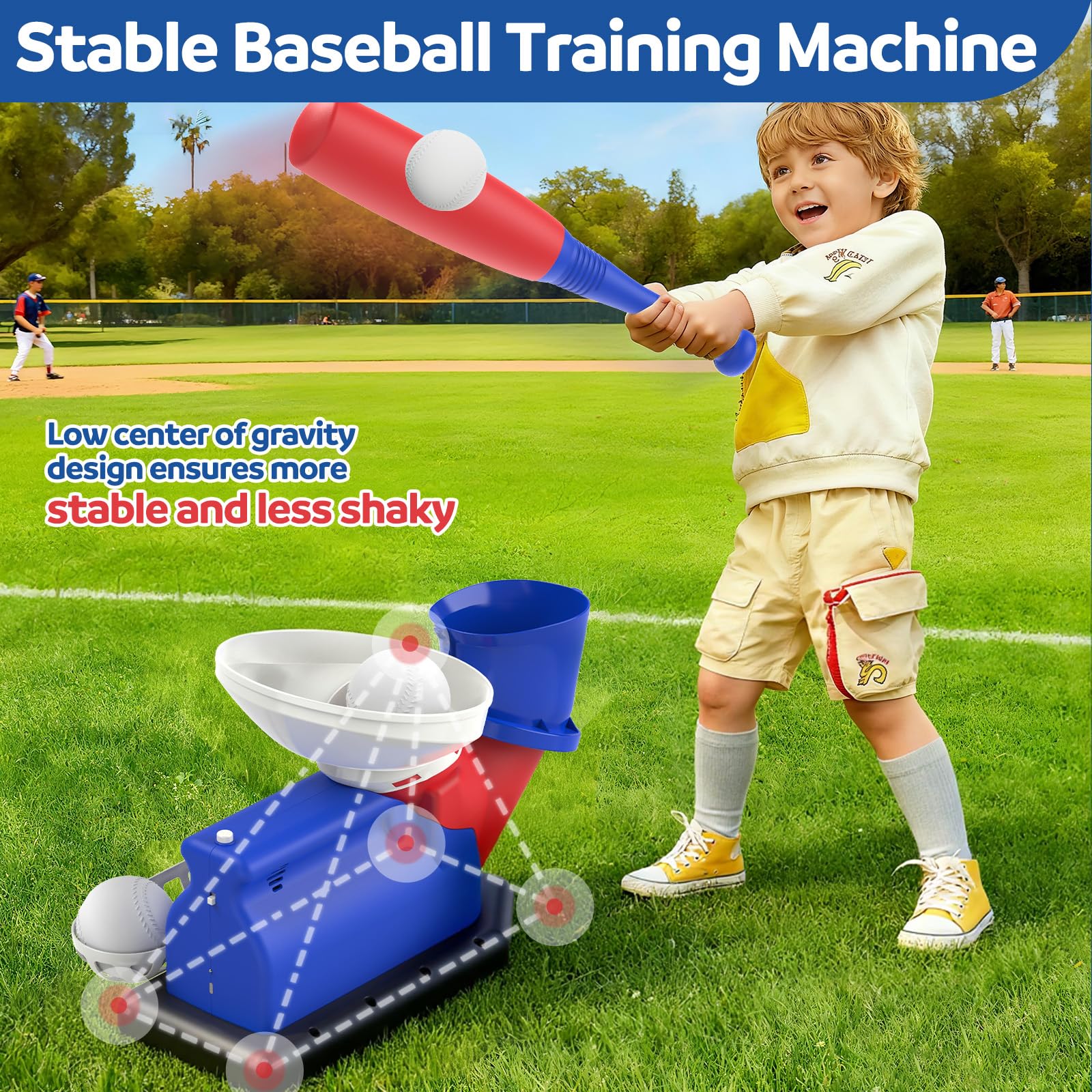 Jovizo t-ball training set uses safe, durable materials for worry-free play
