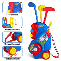 Jovizo toddler golf clubs are lightweight and safe for little hands.