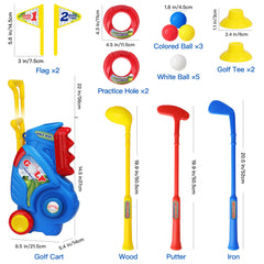 Jovizo two decorative flags to mark a playful golf target.