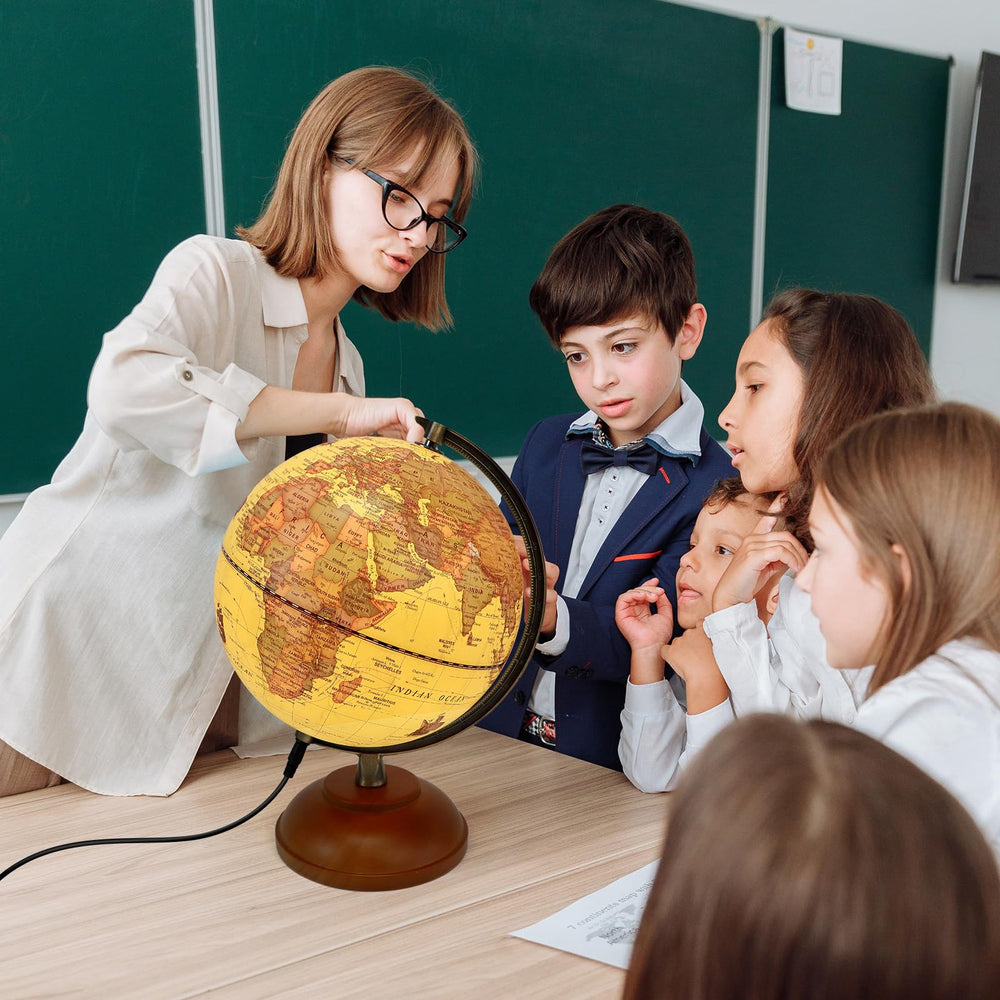 JOWHOL illuminated globe serves as both decor and educational tool.