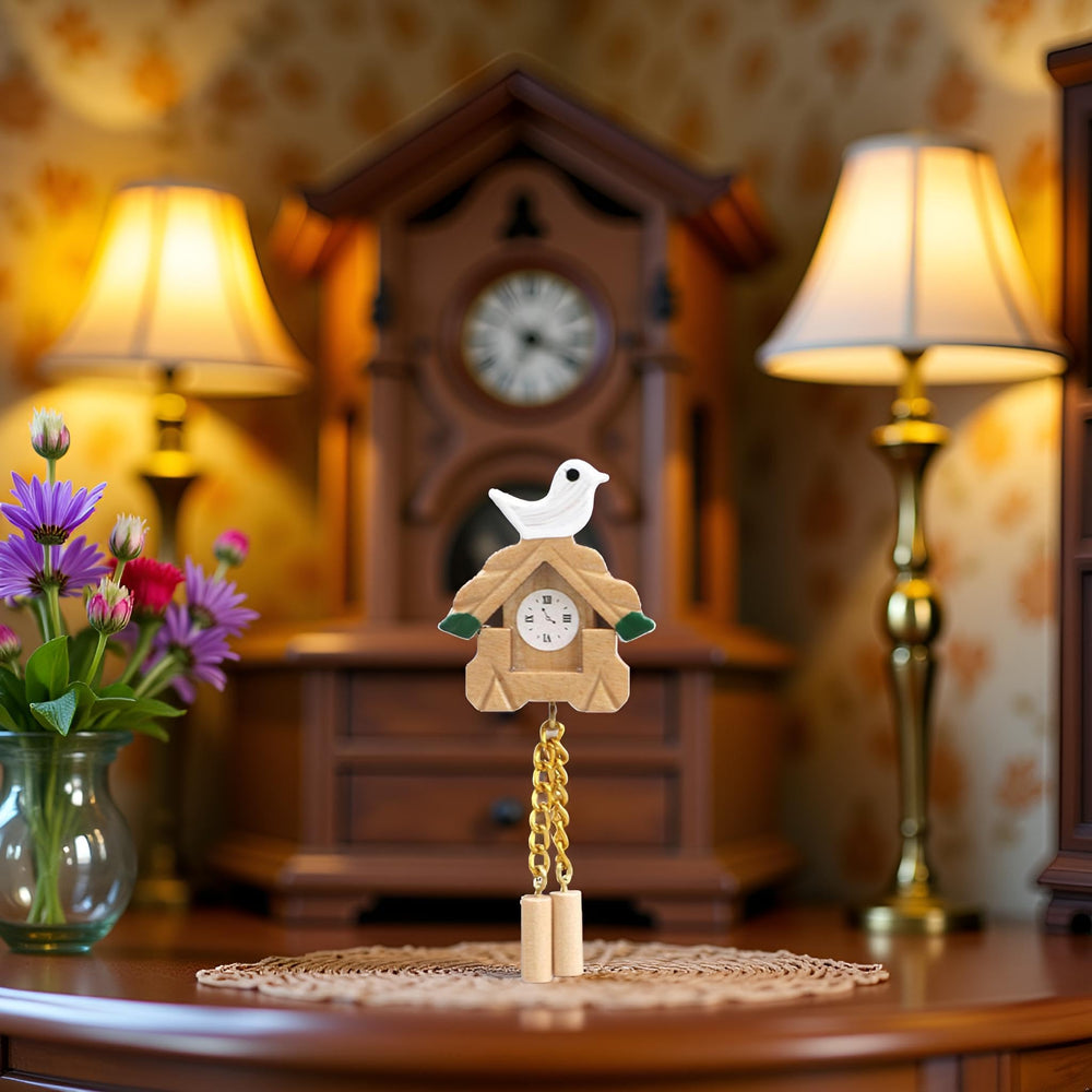 Jowxsx decorative bird detail adds charm to dollhouse interiors.