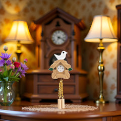 Jowxsx decorative bird detail adds charm to dollhouse interiors.