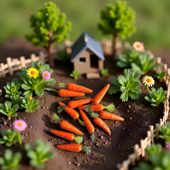 Jowxsx fairy garden carrot pieces enhance micro landscapes