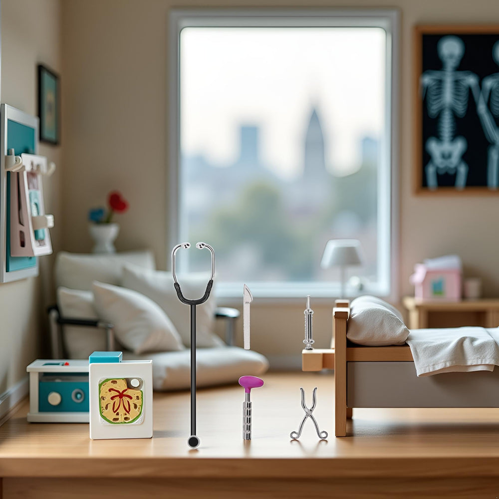 Jowxsx medical tools display elevates miniature interiors