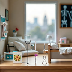 Jowxsx medical tools display elevates miniature interiors