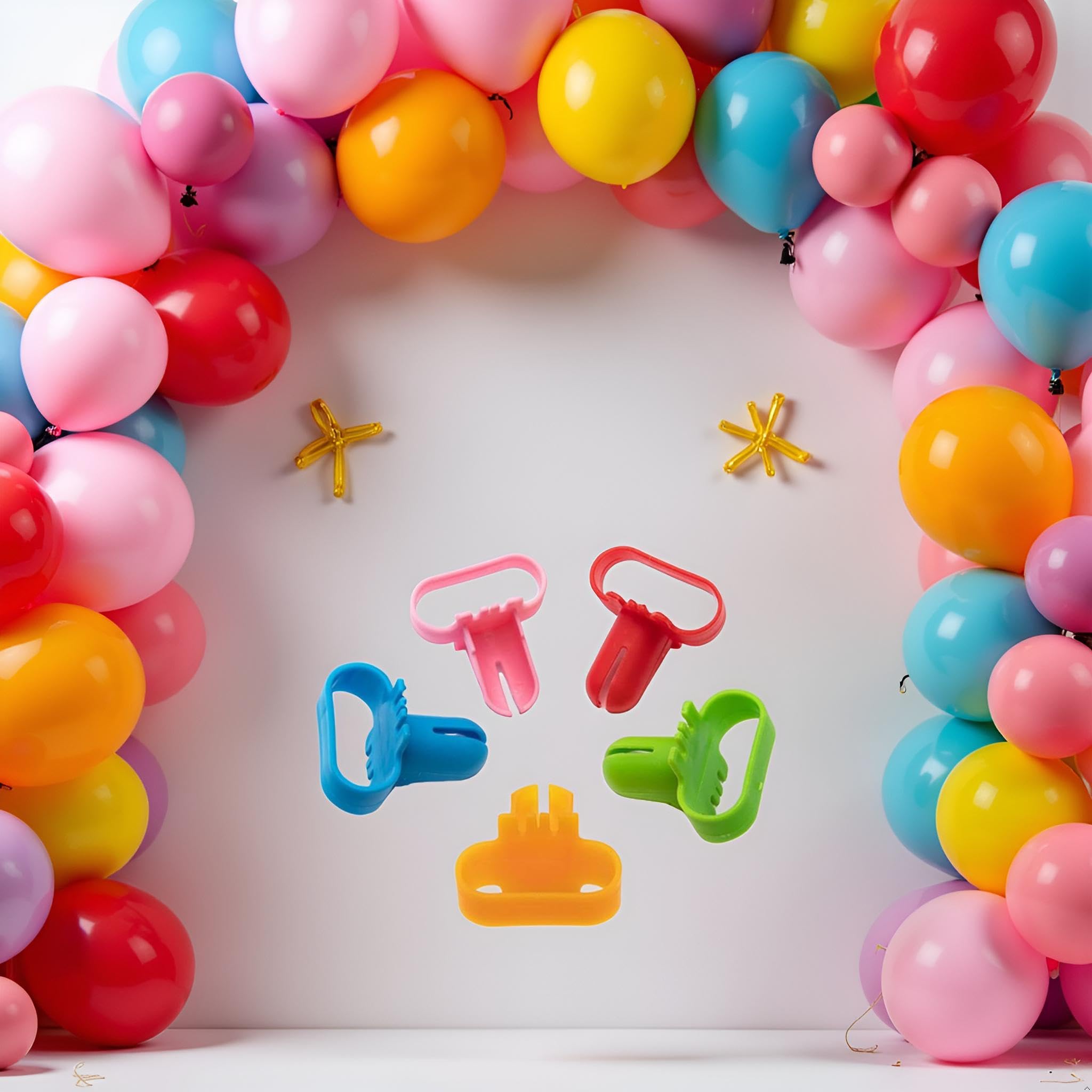 Jowxsx vibrant color set adds pop to party balloon decorations.