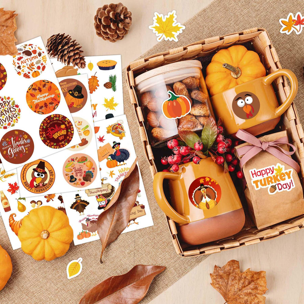 Joy Bang Friendsgiving stickers pack for festive party favors and classroom activities.