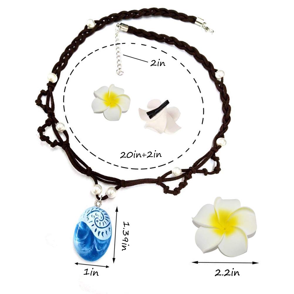 Joy Bang resin stone pendant with pearls adds shimmer for festive costumes