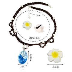 Joy Bang resin stone pendant with pearls adds shimmer for festive costumes