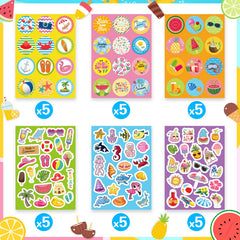 Joy Bang ocean stickers with a dolphin motif for journals and artwork.