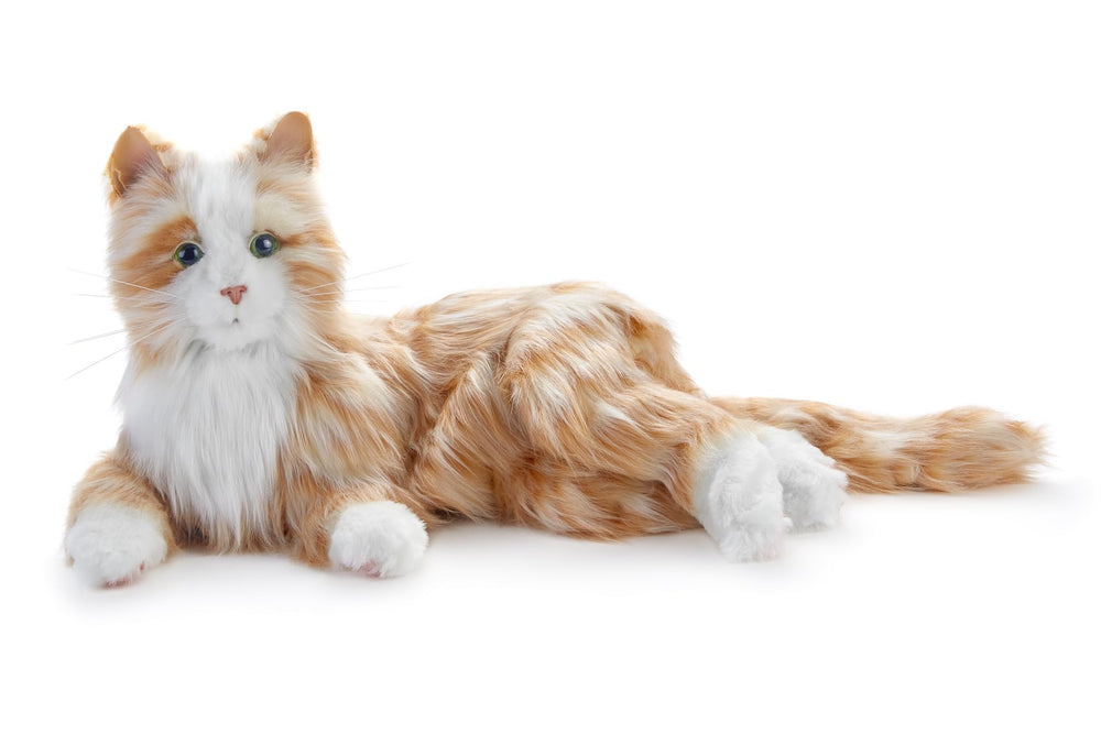 JOY FOR ALL Companion Cat orange tabby front view promotes companionship and comfort.