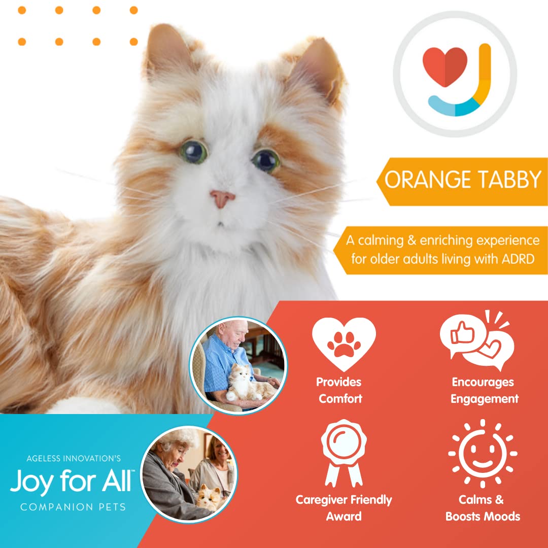JOY FOR ALL Companion Cat purring feature close-up reinforces a calming, familiar presence.