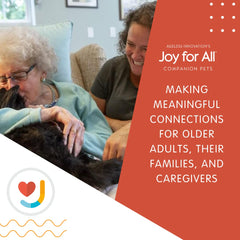 Joy For All Companion Cat tuxedo elderly care setting versatile at home or facility.