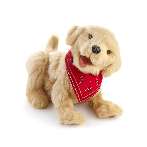 Joy For All Golden Pup heartbeat sensation enhances soothing touch experiences.