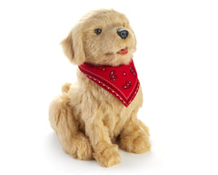 Joy For All Golden Pup lifelike coat offers comforting companionship for seniors.
