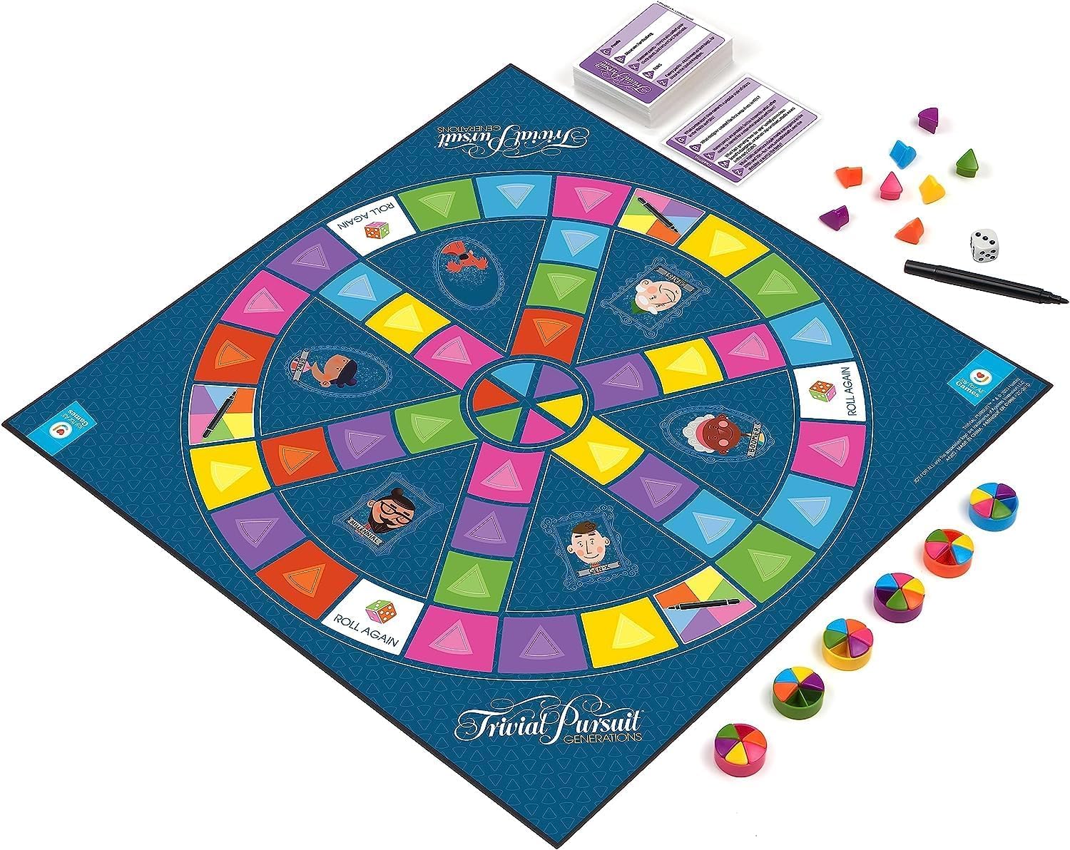 Joy for All Trivial Pursuit Generations large print cards improve readability for low-vision players