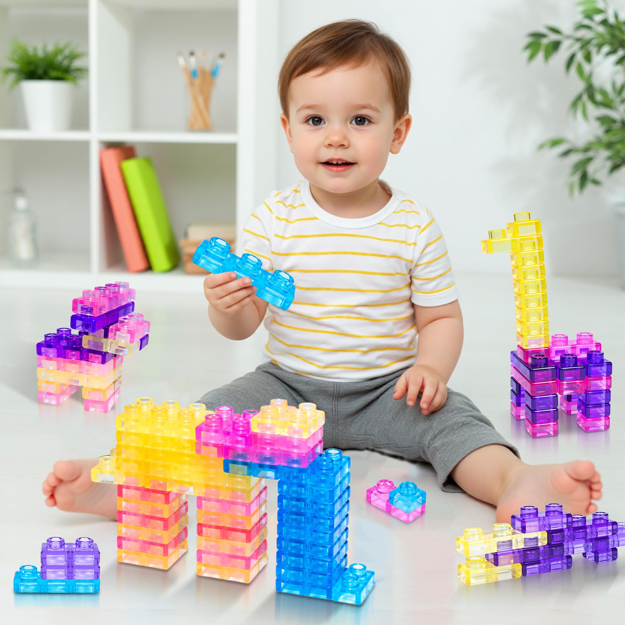 JOY SPOT! blocks promote independent play with safe, edge-free design.