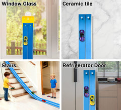 Joyandro flexible track unrolls for quick setup and big imagination play.