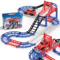 JOYBLI battery-powered car speeds on a colorful track for imaginative play.