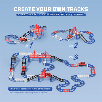 JOYBLI bridge component elevates the track for dynamic, multi-level racing.