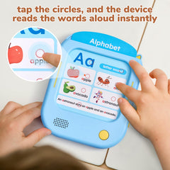 JoyCat 156-page talking flash cards spread for diverse learning topics.